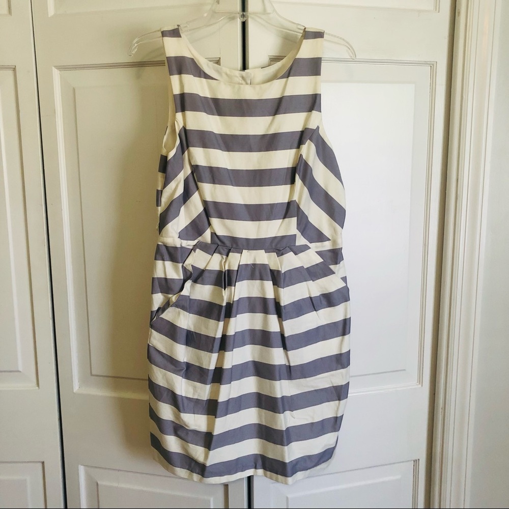 NWT Jodi Kristopher blue and white stripe dress